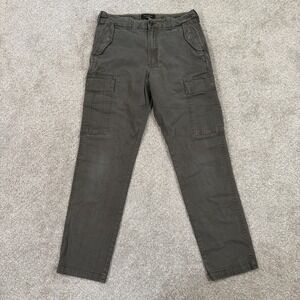 Banana Republic Tapered Fit Cargo Pants Olive 30x32 Mens Stretch Everyday Casual